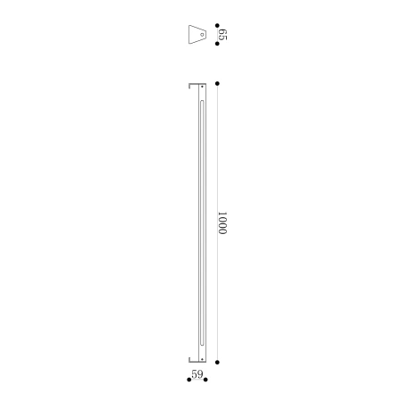 Słupek ogrodowy Edge O415FL-L15GR3K - Maytoni