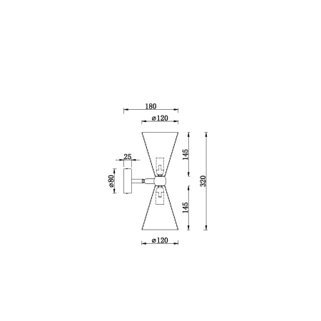 Kinkiet loft – Vesper MOD108WL-02WG - Maytoni