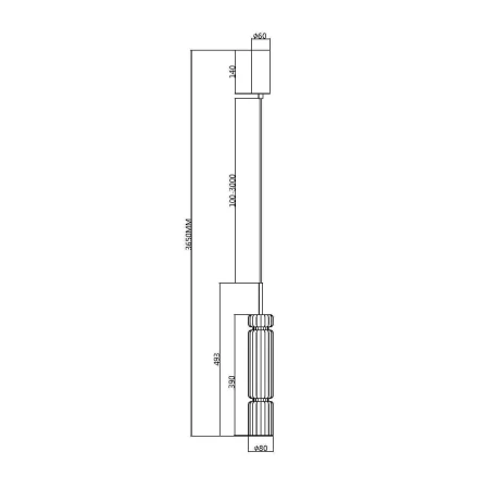 Lampa wisząca Ordo MOD272PL-L12BS3K1- Maytoni