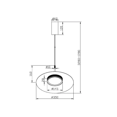 Lampa wisząca El MOD041PL-L15B3K1- Maytoni