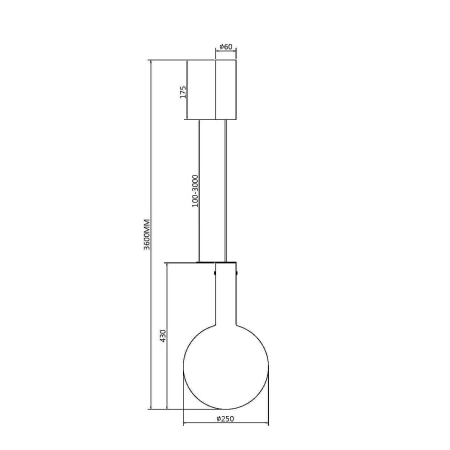 Lampa wisząca Nebula MOD182PL-L6W3K- Maytoni