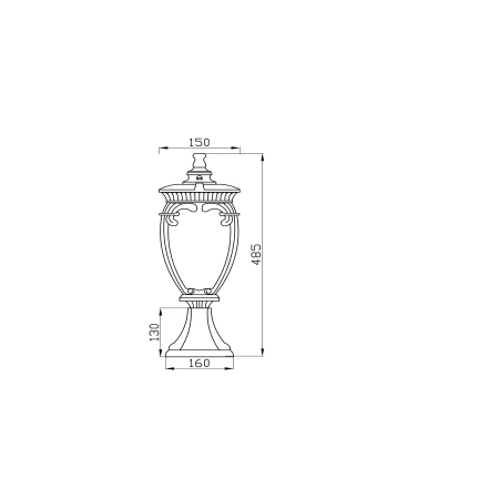 Lampa stojąca zewnętrzna FLEUR O414FL-01BZ - Maytoni