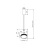 Lampa wisząca El MOD041PL-L15TR3K- Maytoni