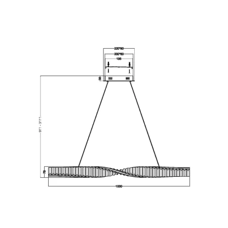 Lampa wisząca Krone P097PL-L28BS3K- Maytoni