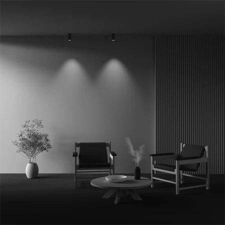 Lampa sufitowa FOCUS LED C056CL-L12W3K-W-BS- Maytoni