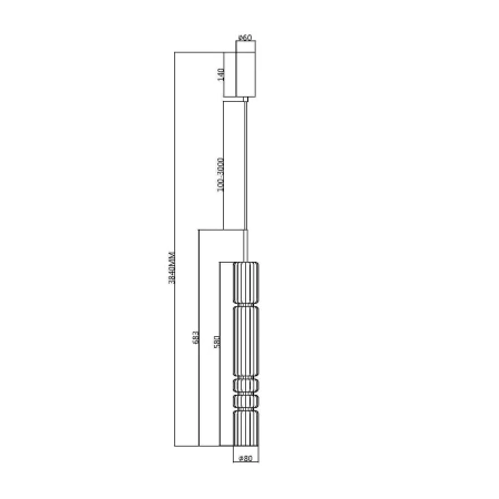 Lampa wisząca Ordo MOD272PL-L12CH3K- Maytoni