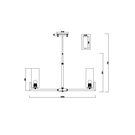 Lampa wisząca – Fortano MOD089PL-10BS - Maytoni