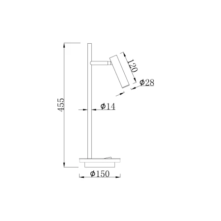 Lampa stołowa ESTUDO Z010TL-L8W3K - Maytoni