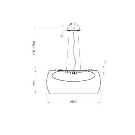 Lampa wisząca nowoczesna – Solen MOD073PL-L16B3K - Maytoni