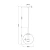 Lampa wisząca nowoczesna – Cometa MOD056PL-L12G3K - Maytoni