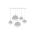 Lampa wisząca nowoczesna – Fermi P140-PL-170-5-G - Maytoni