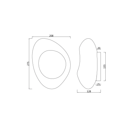 Kinkiet designerski MABELL MOD306WL-01G - Maytoni