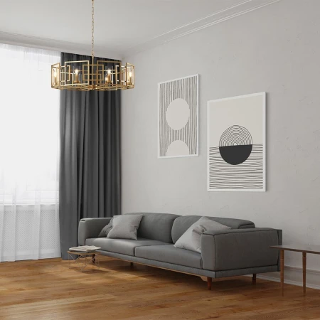 Lampa stylowa wisząca H009PL-08G - Maytoni