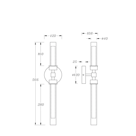 Kinkiet Stelo MOD116WL-L7BS3K - Maytoni