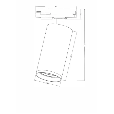 Lampa do szynoprzewodu 1F TR031-1-GU10-BMG - Maytoni