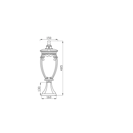 Lampa stojąca zewnętrzna FLEUR O414FL-01GB - Maytoni