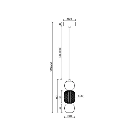 Lampa wisząca Drop MOD273PL-L16CH3K- Maytoni