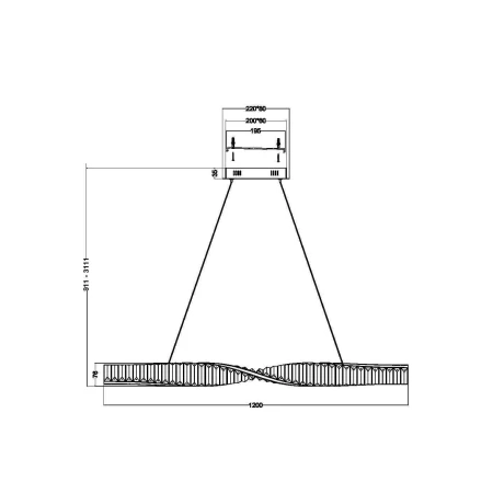 Lampa wisząca Krone P097PL-L36BS3K- Maytoni