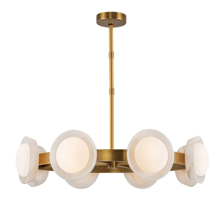 Lampa wisząca mosiężna 6-punktowa szklana QN-ALONSO8-VBS-AR z serii ALONSO