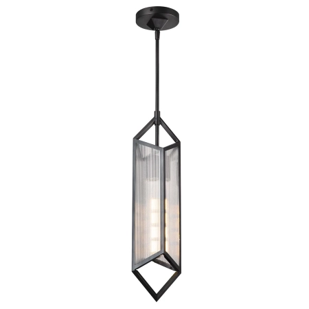 Lampa wisząca metalowa czarna ze szklanym kloszem QN-CAIRO-1P-UBZ-CR z serii Cairo