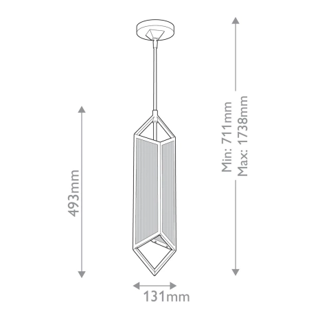 Lampa wisząca metalowa czarna ze szklanym kloszem QN-CAIRO-1P-UBZ-CR z serii Cairo