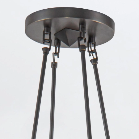 Lampa wisząca metalowa czarna 8-punktowa QN-CAIRO8-UBZ-CR z serii CAIRO