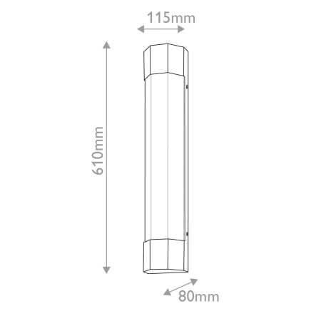 Kinkiet łazienkowy mosiężny mleczny LED IP44 QN-FACET-LED3-HB-BATH z serii Facet