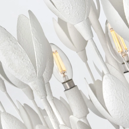 Lampa wisząca metalowa biała 3-punktowa QN-FLORA3-WHT z serii Flora