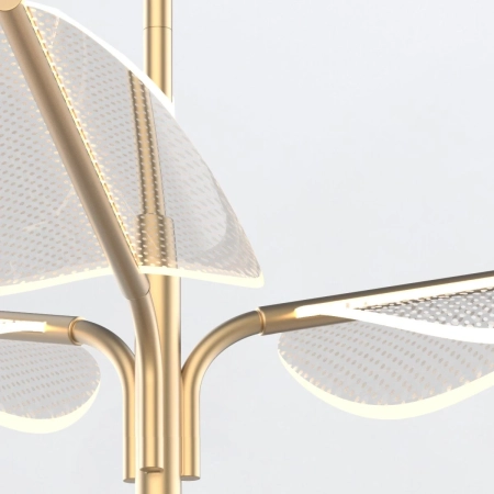 Lampa wisząca złota metalowa 79cm QN-FLORIANA-8P-L-NBR z serii Floriana