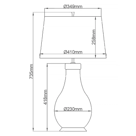 Lampa stołowa ceramiczna zielona z abażurem QN-HAVERING-TL-IV z serii Havering