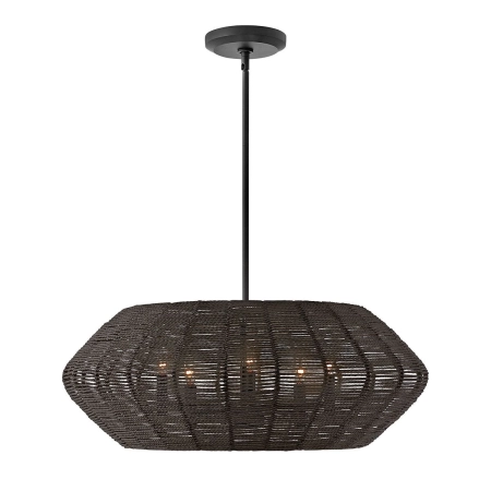 Lampa wisząca metalowa czarna 5-punktowa QN-LUCA-5P-M-BK-BK z serii LUCA