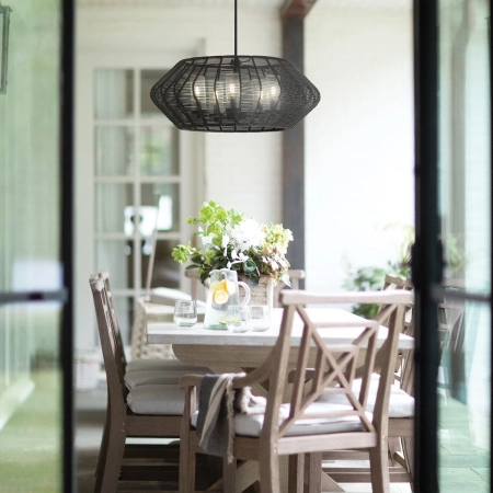 Lampa wisząca metalowa czarna 5-punktowa QN-LUCA-5P-M-BK-BK z serii LUCA