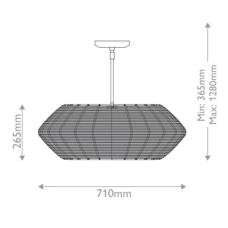 Lampa wisząca metalowa czarna 5-punktowa QN-LUCA-5P-M-BK-BK z serii LUCA