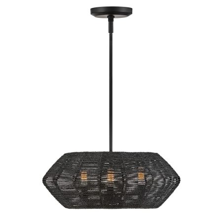 Lampa wisząca metalowa czarna 3-punktowa QN-LUCA-P-S-BK-BK z serii LUCA