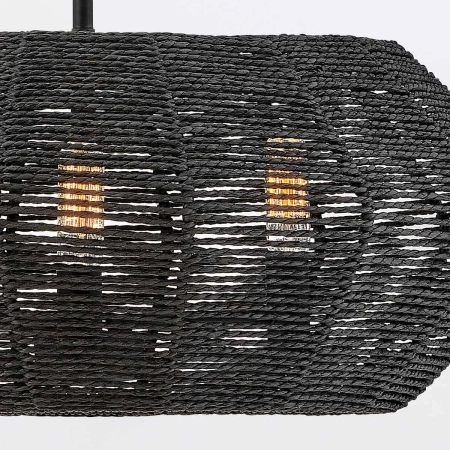 Lampa wisząca metalowa czarna 3-punktowa QN-LUCA-P-S-BK-BK z serii LUCA