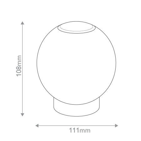Lampa stołowa mosiężna ładowana USB QN-MARNI-TL-S-NBR z serii MARNI