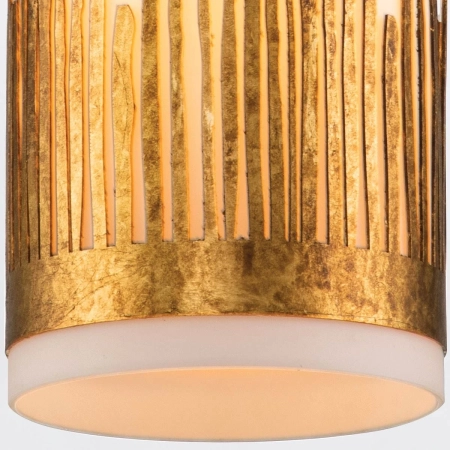 Lampa wisząca złota metalowa ze szklanym kloszem QN-SAWGRASS-MP-DG-O z serii Sawgrass