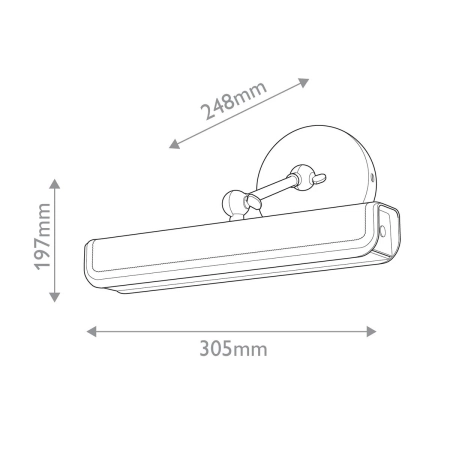 Kinkiet metalowy brązowo-mosiężny ze skórą QN-VALISE-PL-S-VBS-CL z serii Valise