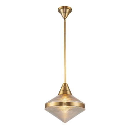 Lampa wisząca mosiężna szklana 34cm QN-WILLARD-P-VBS-PG z serii WILLARD