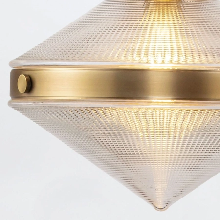 Lampa wisząca mosiężna szklana 34cm QN-WILLARD-P-VBS-PG z serii WILLARD