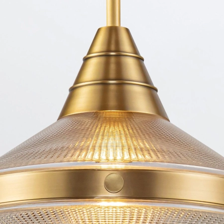 Lampa wisząca mosiężna szklana 34cm QN-WILLARD-P-VBS-PG z serii WILLARD