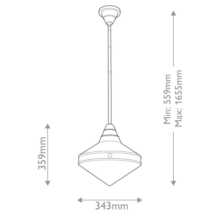 Lampa wisząca mosiężna szklana 34cm QN-WILLARD-P-VBS-PG z serii WILLARD