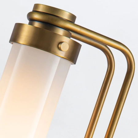 Lampa stołowa mosiężna ze szklanym kloszem QN-WYNWOOD-TL-VBS z serii WYNWOOD