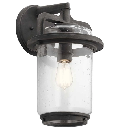 Latarnia ścienna Andover 1 Light stary cynk QN-ANDOVER-L - Quintiesse