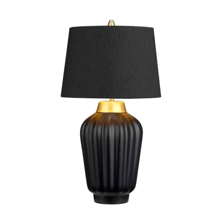 Lampa stołowa Bexley czarna/ szczotkowany mosiądz QN-BEXLEY-TL-BKBB - Quintiesse