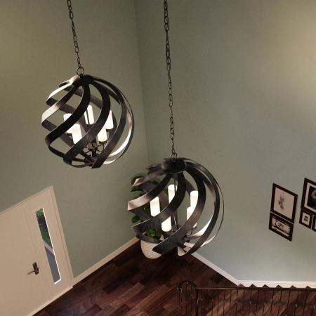 Lampa wisząca zewnętrzna BLACKSMITH QN-BLACKSMITH-5P-OBK - Quintiesse