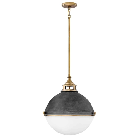 Lampa wisząca nowoczesna Fletcher stary cynky/stary mosiądz QN-FLETCHER-P-L-AZ - Quintiesse