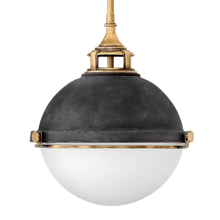 Lampa wisząca nowoczesna Fletcher stary cynky/stary mosiądz QN-FLETCHER-P-M-AZ - Quintiesse
