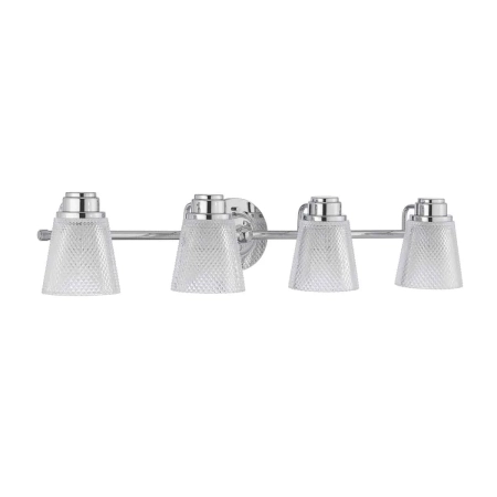 Kinkiet nowoczesny Hudson polerowany chrom QN-HUDSON4-BATH - Quintiesse