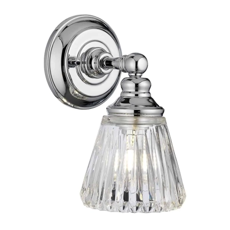 Kinkiet designerski Keynes polerowany chrom QN-KEYNES1-BATH - Quintiesse